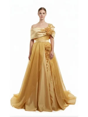 el-yapimi-3-boyutlu-cicekli-sari-tafta-organze-abiye