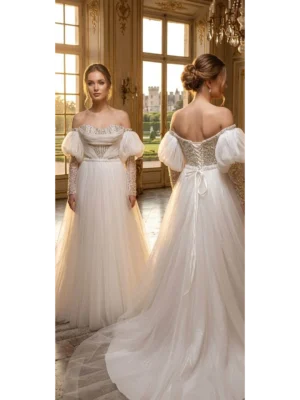 islemeli-kirik-beyaz-tullu-nikah-elbisesi-38-40-beden-bagcikli